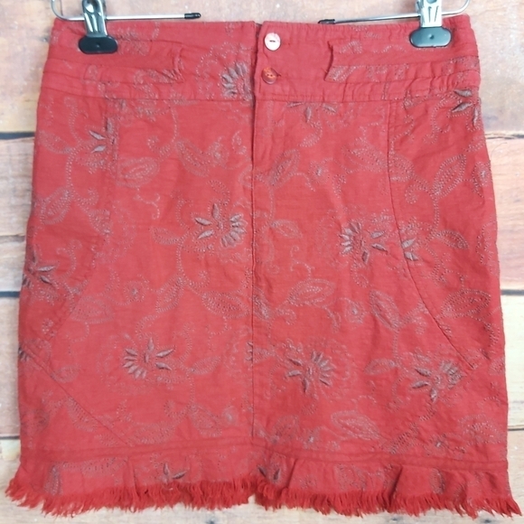 🍄3/50$🍄 Chlorophylle embroidered stretch skirt - Picture 2 of 6